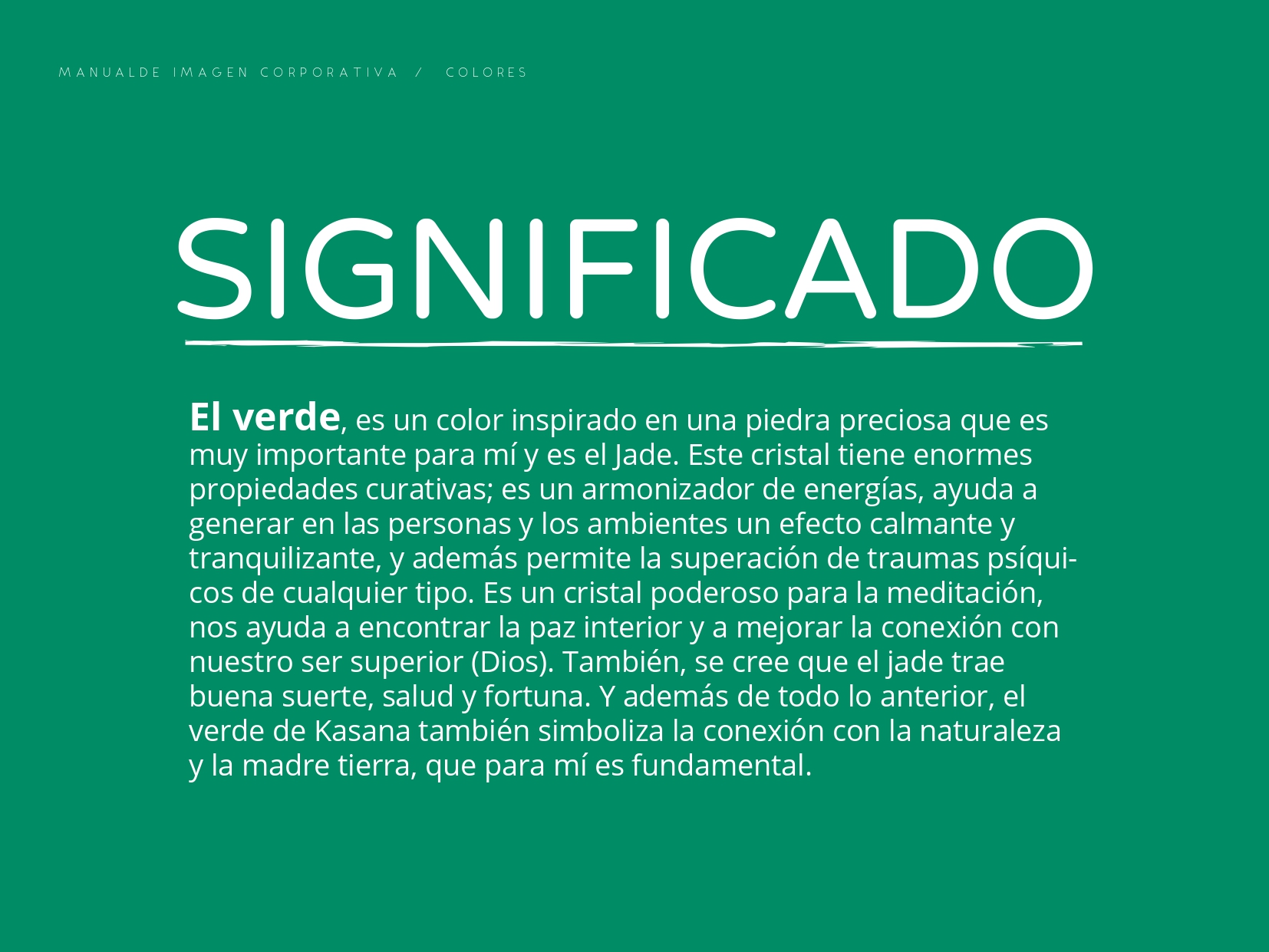 SIGNIFICADO VERDE